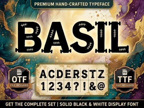 Basil: A Striking Display Font for Bold Design