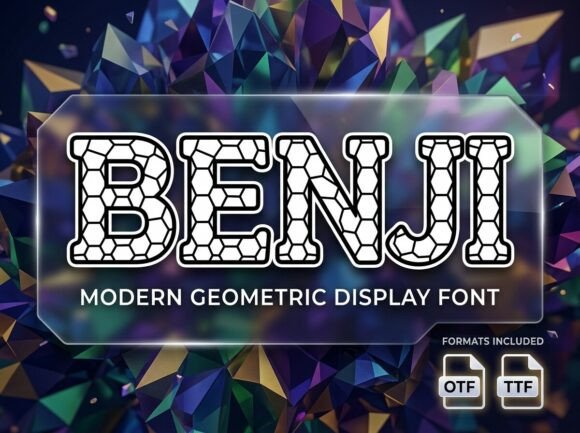 Benji: The Artistic Display Font for Bold Creators