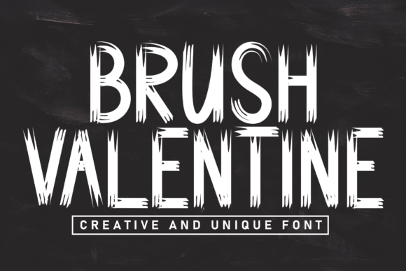 Brush Valentine: A Handcrafted Display Font with Creative Flair