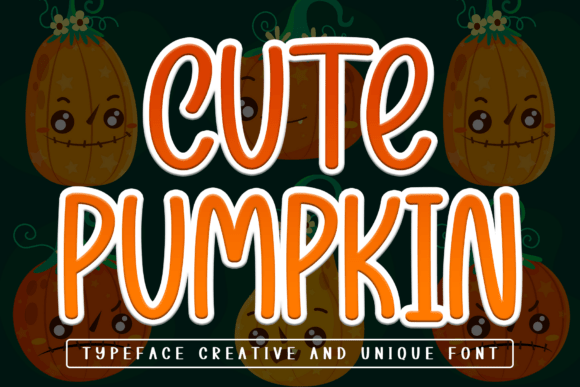 Cute Pumpkin: A Fun Halloween Display Font