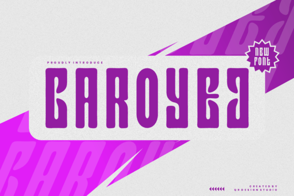 Discover Caroyej: A Quirky & Versatile Display Font