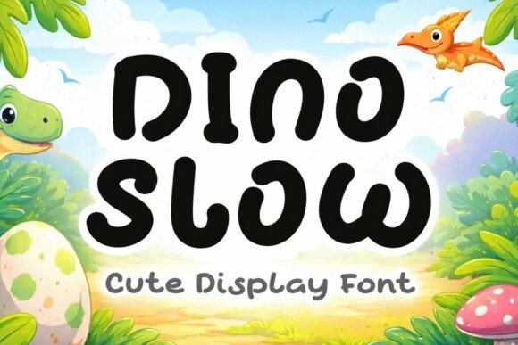 Discover Dino Slow: A Playful Display Font for Creative Projects