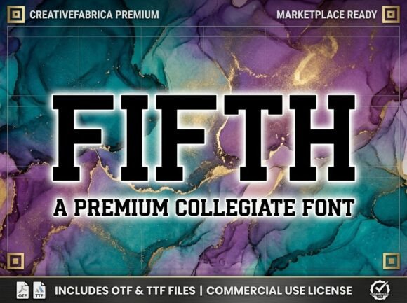 Fifth: A Decorative Display Font for Bold Design