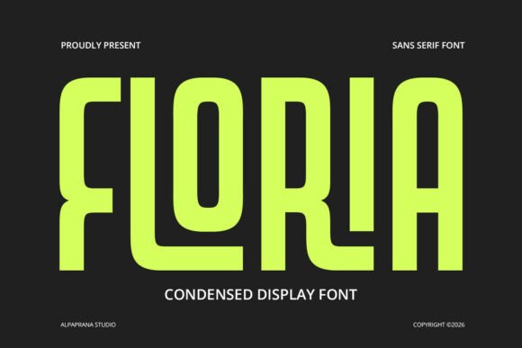 Floria: A Modern Display Font for Creative Projects