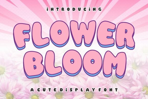 Flower Bloom: A Playful Bubble Font for Cheerful Designs