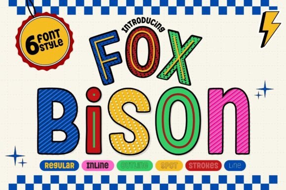 Fox Bison: A Playful Display Font for Creative Projects