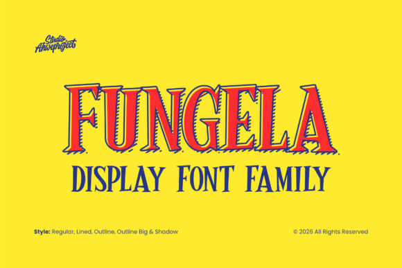Fungela: A Bold Retro Display Font for Eye-Catching Designs