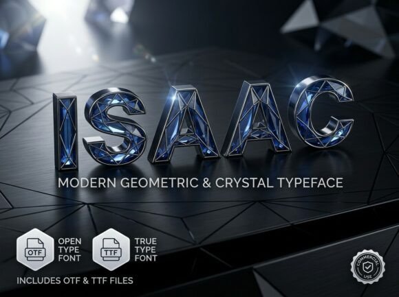 Isaac: A Premium Typeface for Modern Geometric Brilliance