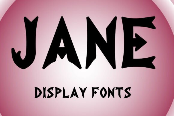 Jane: A Bold Display Font for Edgy Designs