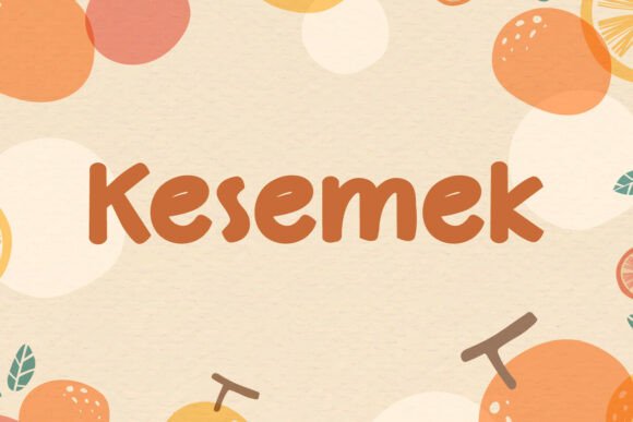 Kesemek: A Fresh, Bold Display Font for Creative Projects