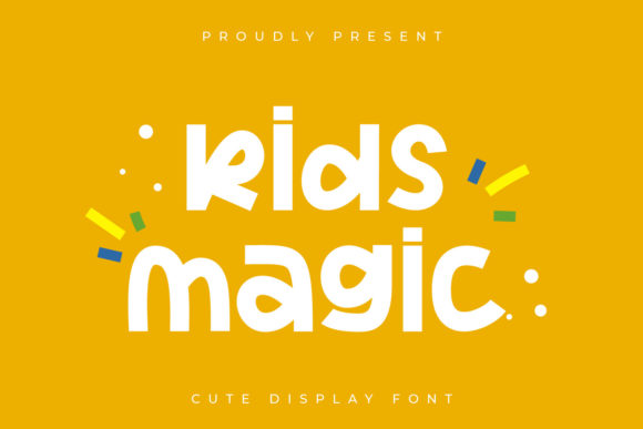 Kids Magic: A Playful Display Font for Creative Projects