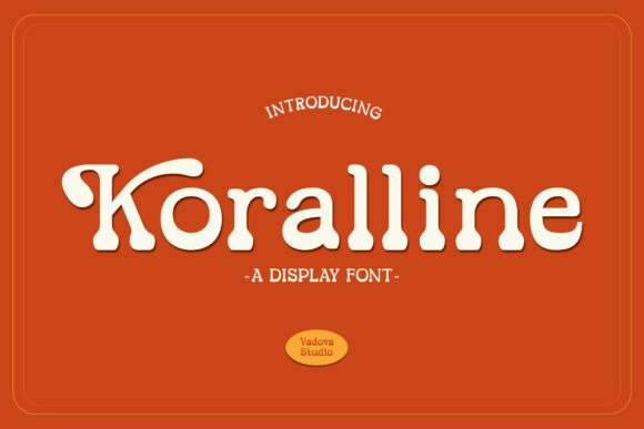 Koralline: A Playful Display Font with Retro Charm