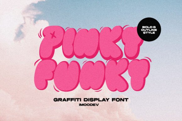 Pinky Funky: A Puffy Graffiti Font for Bold Designs