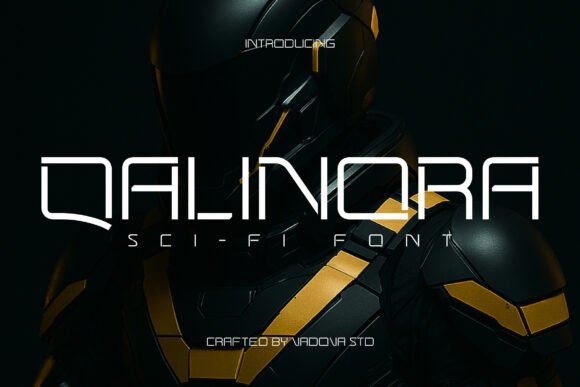 Qalinora: A Futuristic Display Font for Modern Design