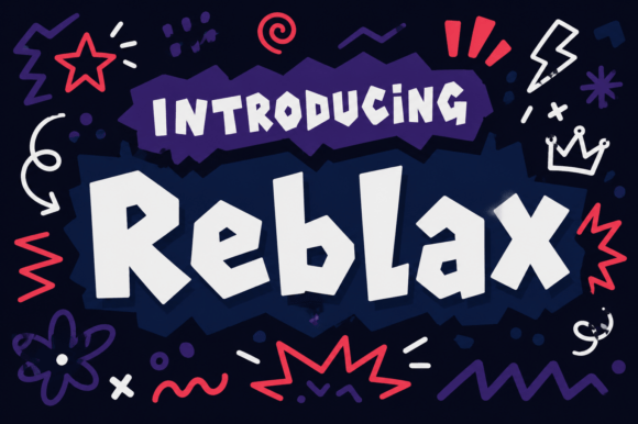 Reblax: A Display Font with Audacious Character