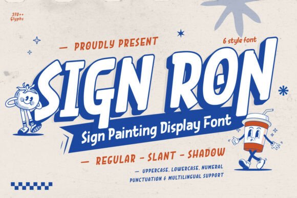 Sign Ron: A Classic Sign Painting Font with Vintage Charm