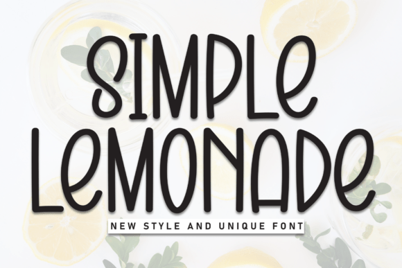 Simple Lemonade: A Friendly Font for Modern Design