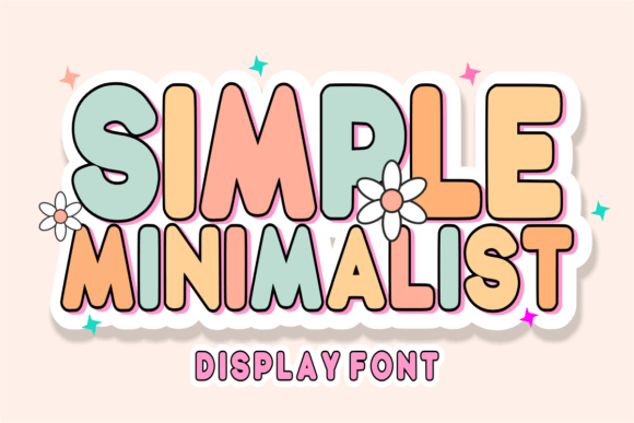 Simple Minimalist: A Modern Font with Retro Charm