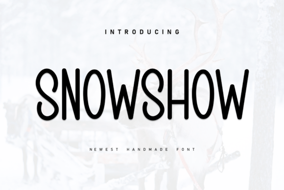 Snowshow: A Cozy Handwritten Display Font for Modern Designs