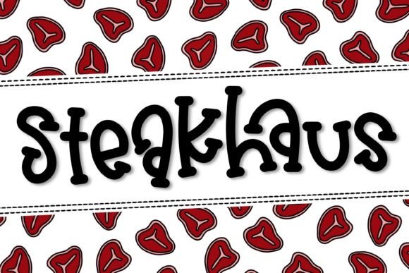 Steakhaus: A Playful Display Font for Bold Designs