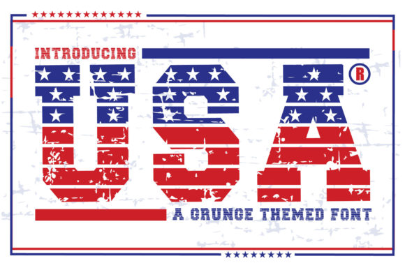 USA Grunge: A Bold Font for Dynamic Designs