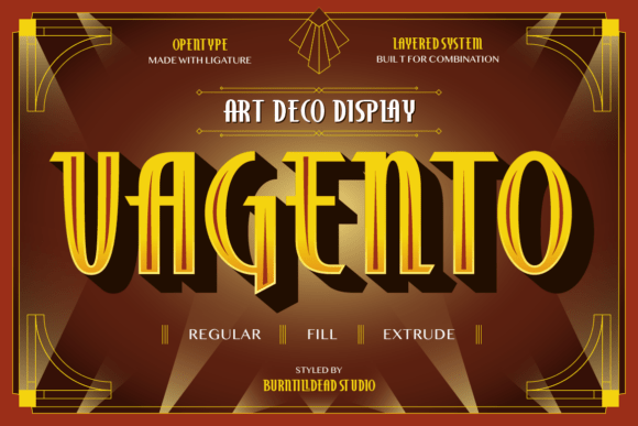 Vagento: Art Deco Font for Timeless Glamour