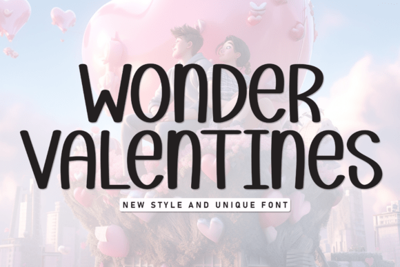 Wonder Valentines: A Charming Handwritten Display Font